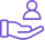 Hand holding person Icon.