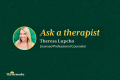 Ask a therapist graphic with Theresa Lupcho, licensed professional counselor