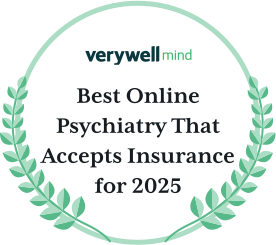 http://Badge%20for%20Thriveworks%20winning%20the%20best%20online%20psychiatry%20service%20that%20accepts%20insurance%20award%20in%202025%20from%20verywell%20mind