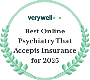 http://Badge%20for%20Thriveworks%20winning%20the%20best%20online%20psychiatry%20service%20that%20accepts%20insurance%20award%20in%202025%20from%20verywell%20mind